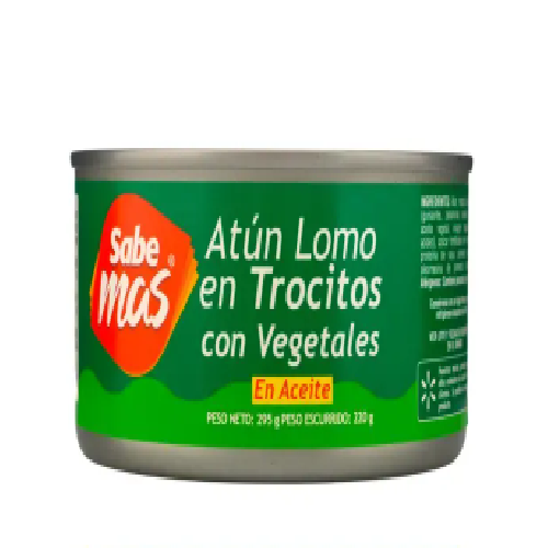 Atún Sabemas Trocitos Con Vegetales -295gr